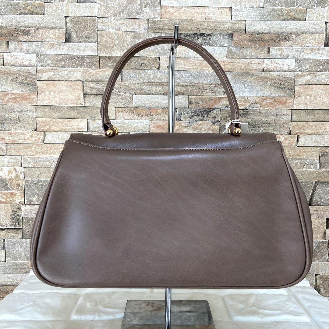 GIVENCHY Hand Bag Tote Purse 4G Leather Beige Authentic