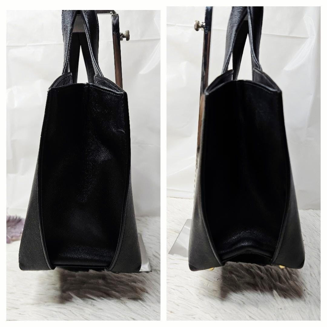 GIVENCHY Hand Bag Tote Purse Leather Black Authentic