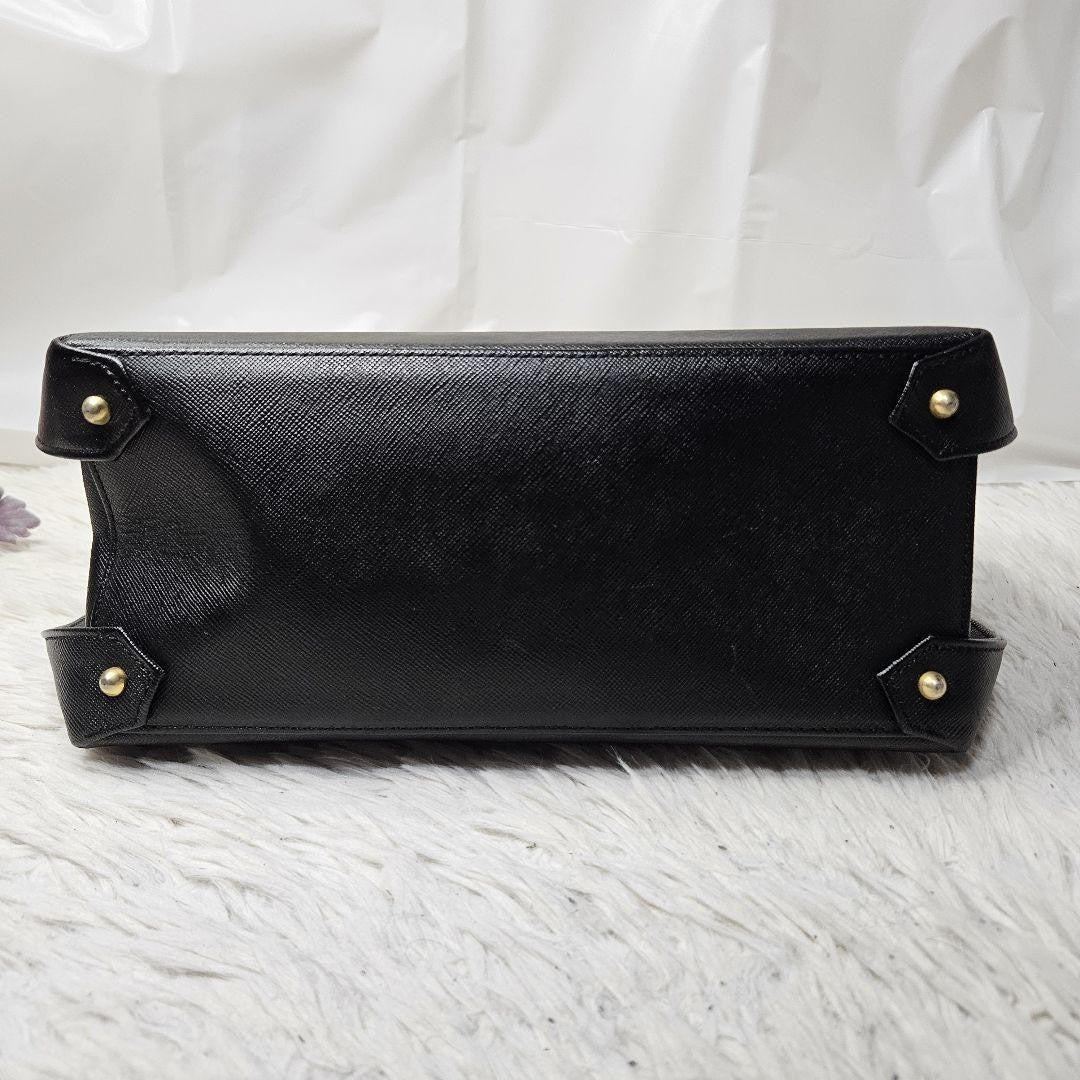 GIVENCHY Hand Bag Tote Purse Leather Black Authentic