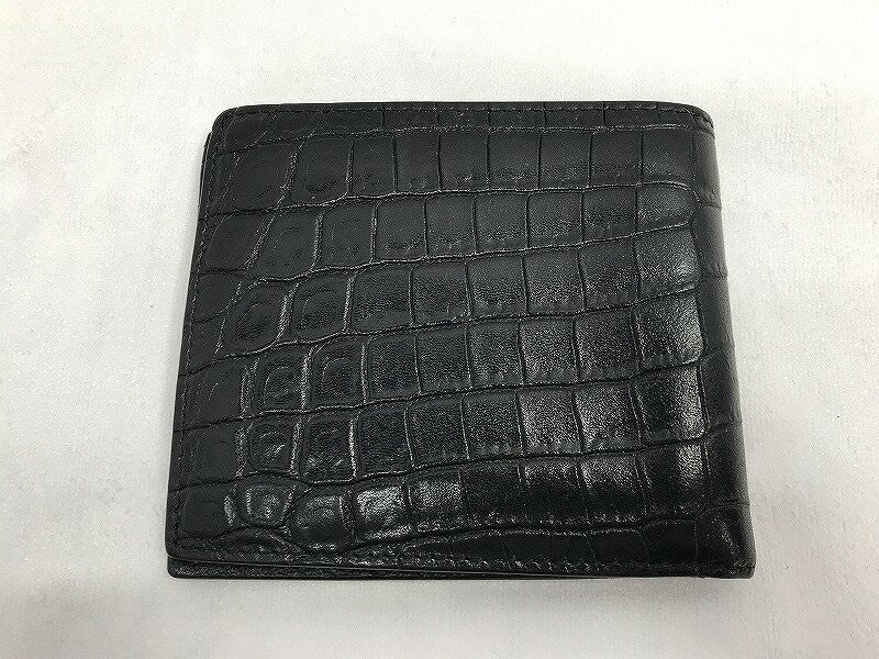 Saint Laurent Bi-fold Wallet Flap Compact Purse YSL Cassandra Black Authentic
