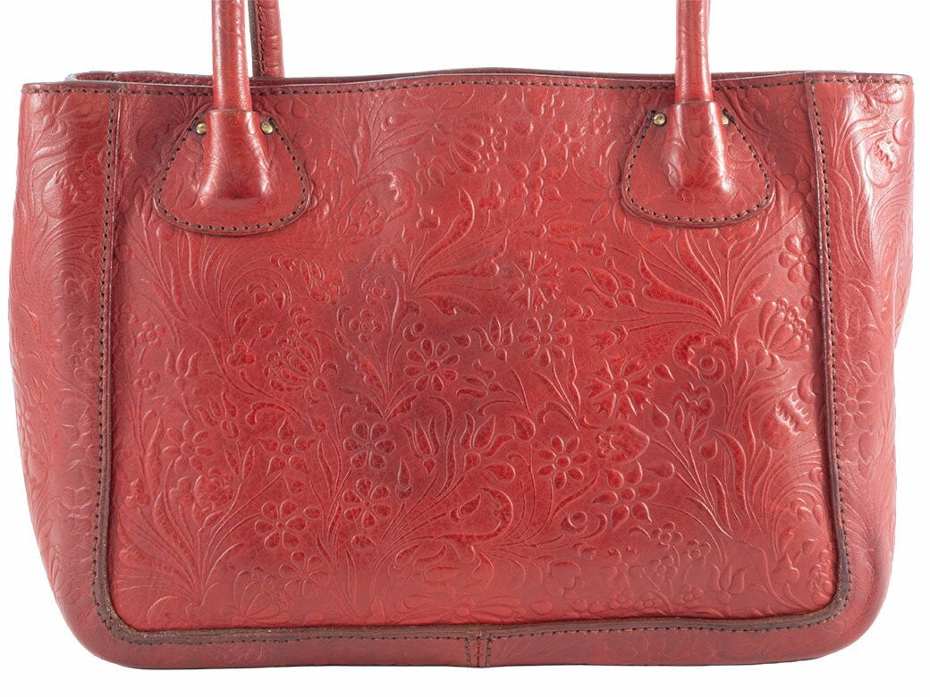 MIU MIU Hand Bag Tote Purse Leather Red Authentic