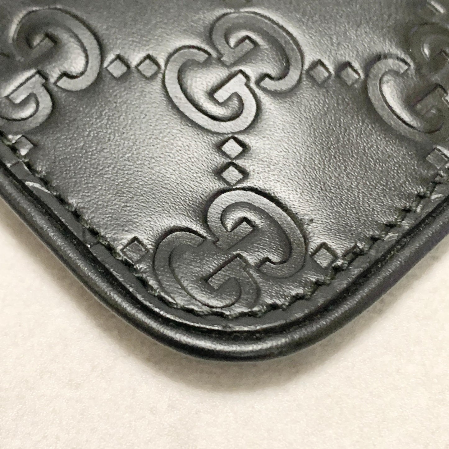 GUCCI Wallet GG Shima Coin Case Key Pouch Card Holder Compact Purse Leather