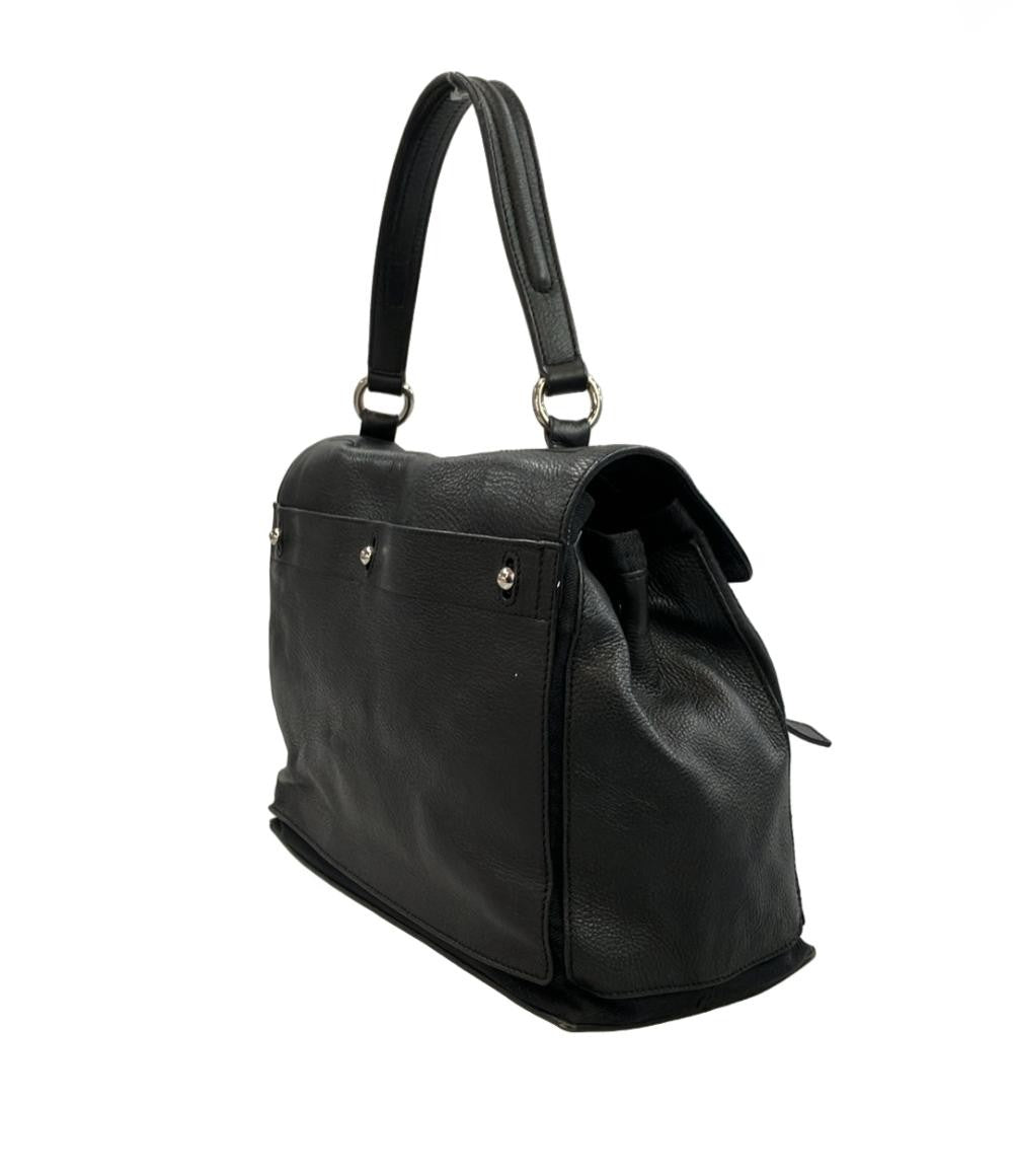 Saint Laurent Hand Bag Tote Purse Muse Toe Black Authentic