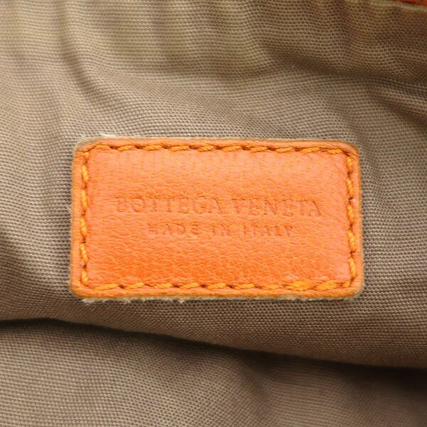 BOTTEGA VENETA Accessory Pouch Hand Pouch Intrecciato Orange Authentic