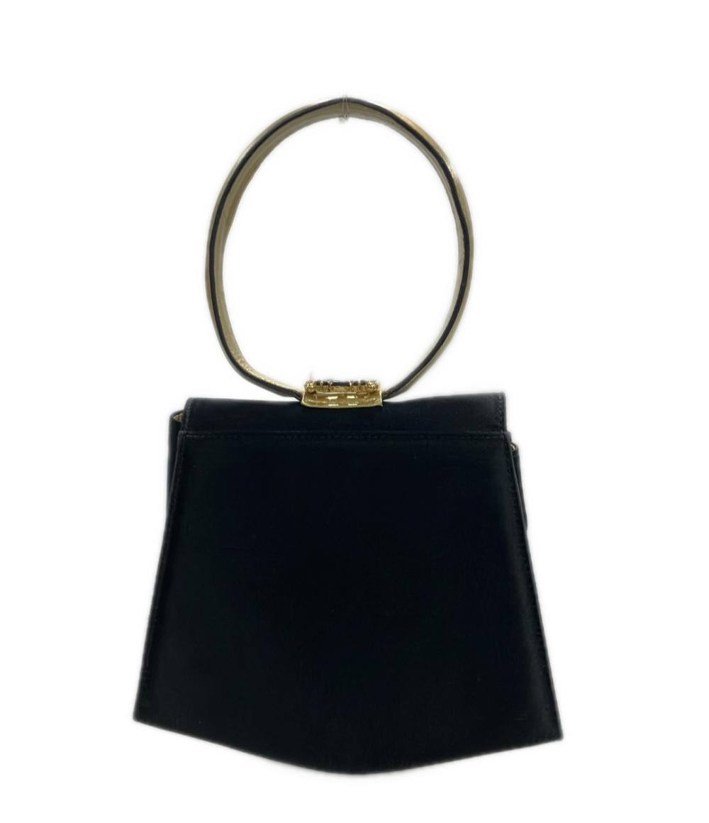 Salvatore Ferragamo Hand Bag Tote Purse Black Authentic