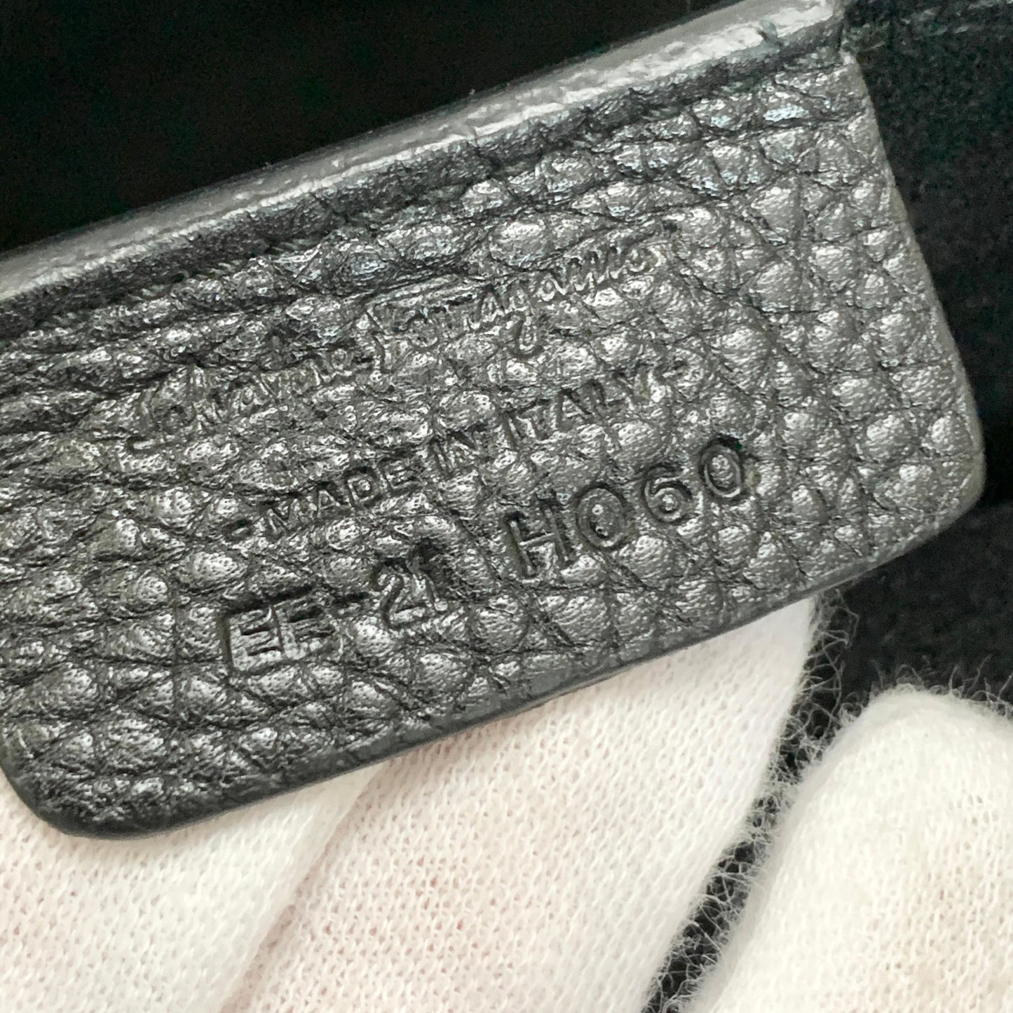 Salvatore Ferragamo Gancini Bag Handbag Tote Purse Leather Black Authentic Used