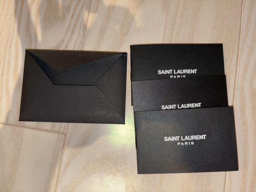 Saint Laurent Bi-fold Wallet Flap Compact Purse YSL Cassandra Leather Black Auth