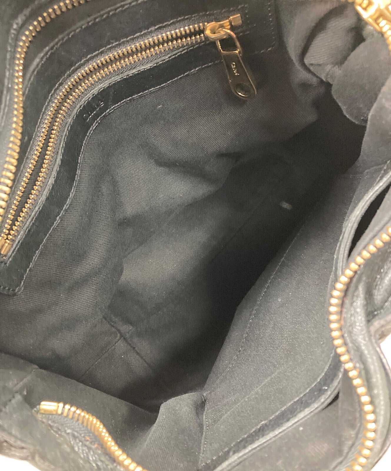 Chloe Hand Bag Tote Purse ETHEL Black Authentic