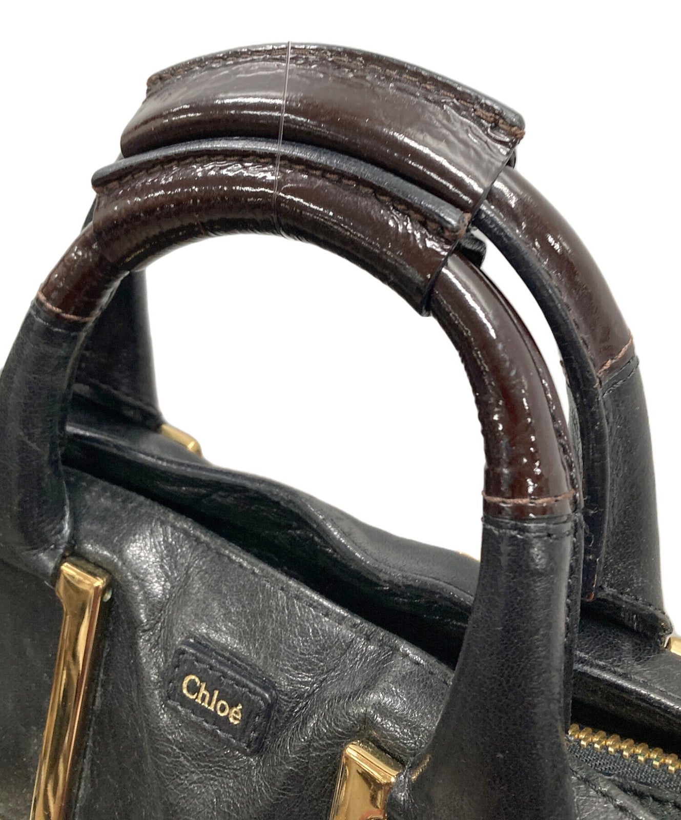 Chloe Hand Bag Tote Purse ETHEL Black Authentic