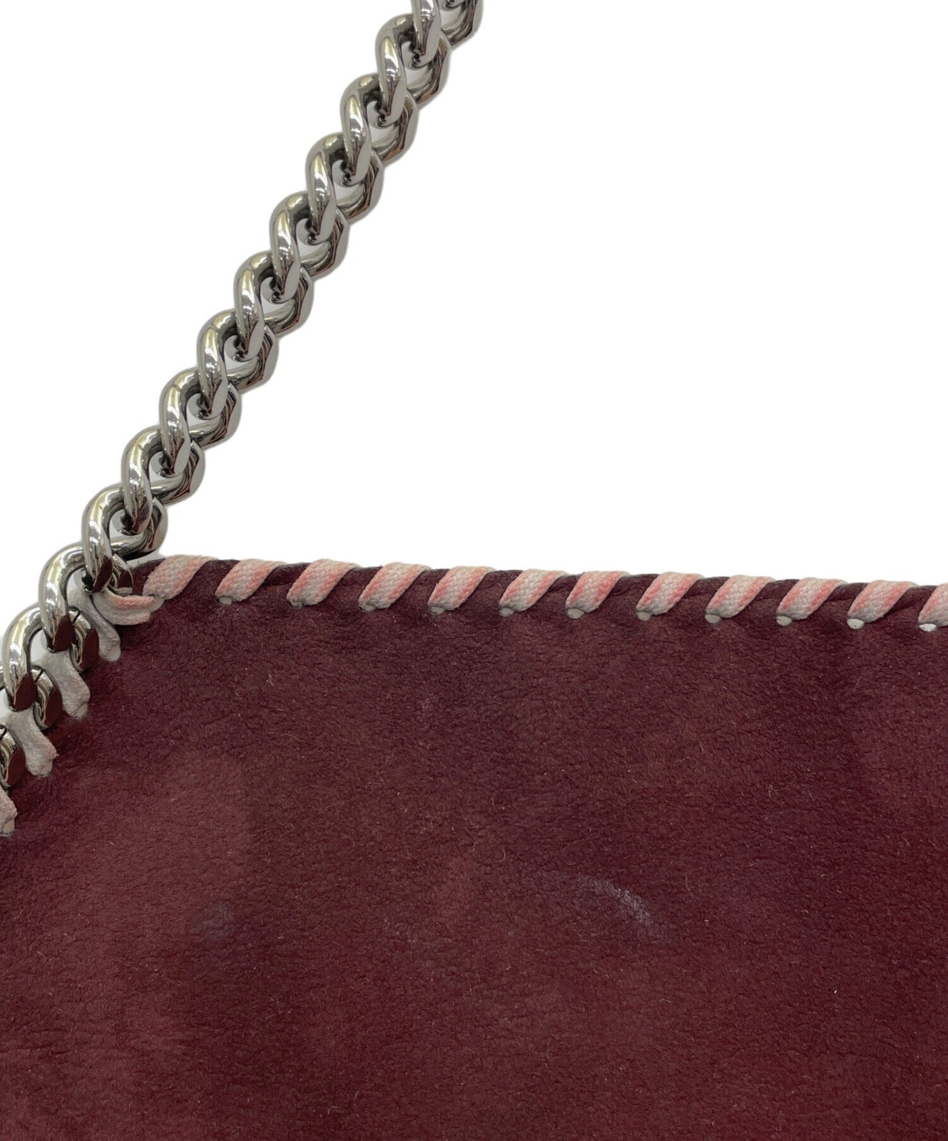 Stella McCartney Hand Bag Tote Purse Reversible Falabella Gray Red Authentic