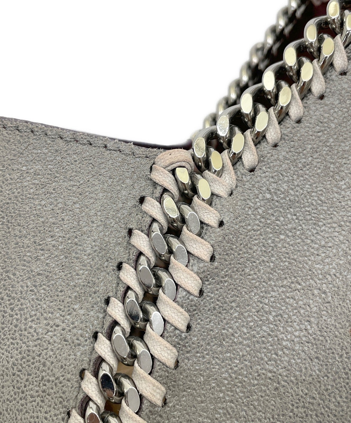 Stella McCartney Hand Bag Tote Purse Reversible Falabella Gray Red Authentic