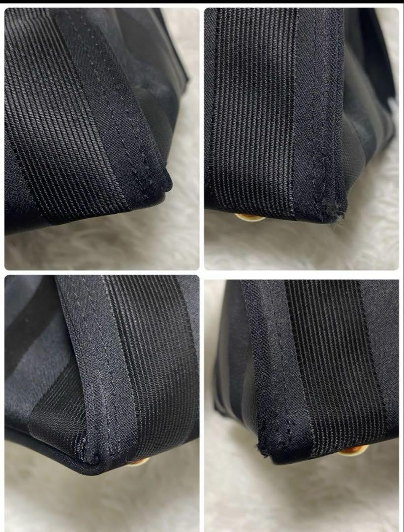 Valentino Garavani Sport Purse Handbag Stripe Logo Tote Bag Auth Used Unisex