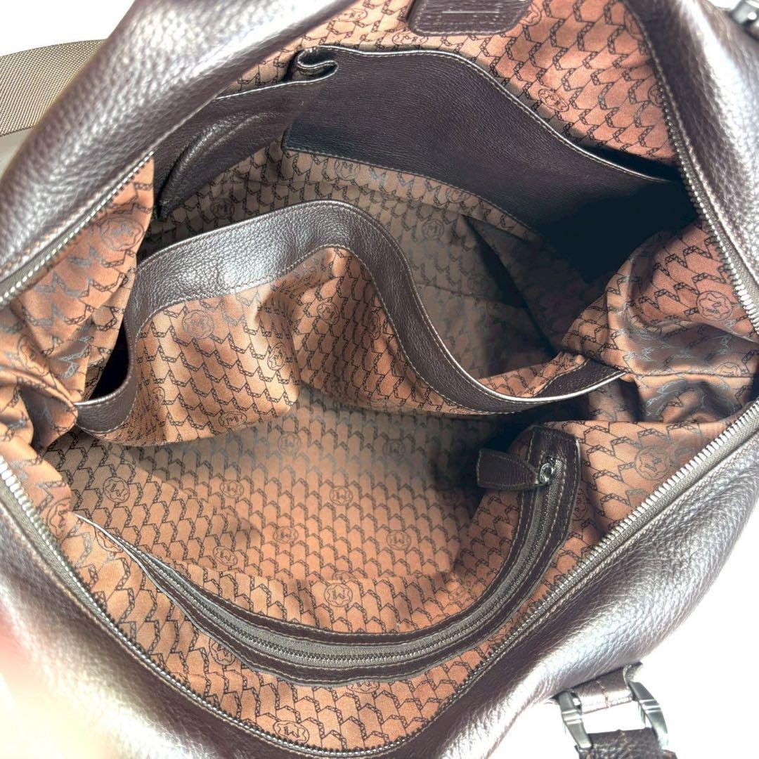 Montblanc Business Bag 2way Leather Dark Brown Authentic