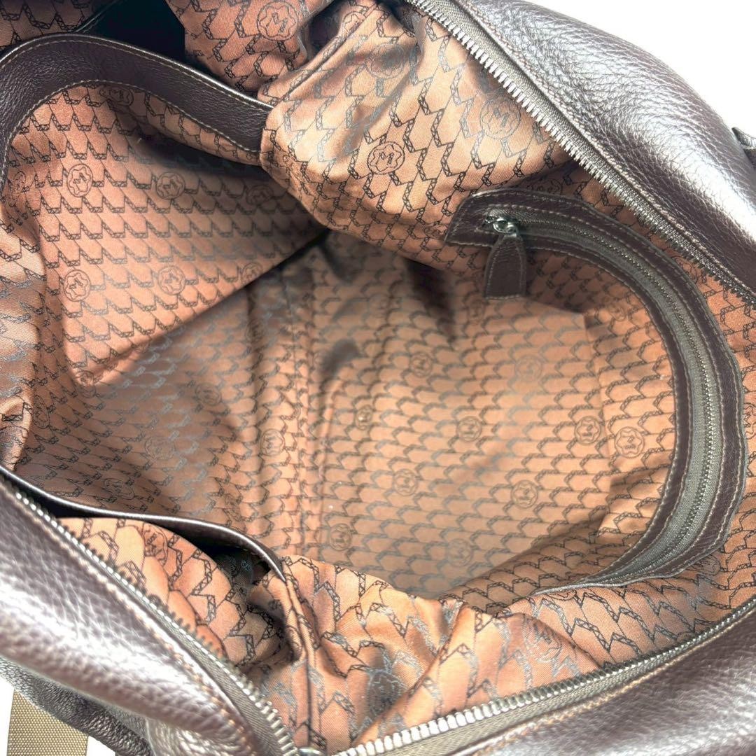 Montblanc Business Bag 2way Leather Dark Brown Authentic