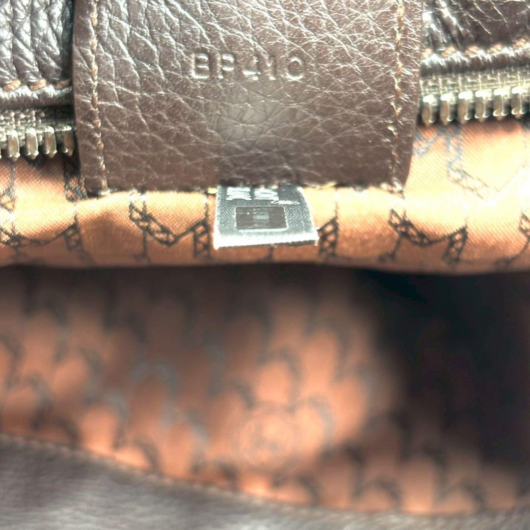 Montblanc Business Bag 2way Leather Dark Brown Authentic