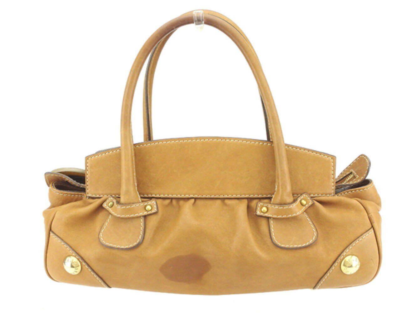 Dolce & Gabbana Hand Bag Tote Purse Leopard Light Brown Authentic