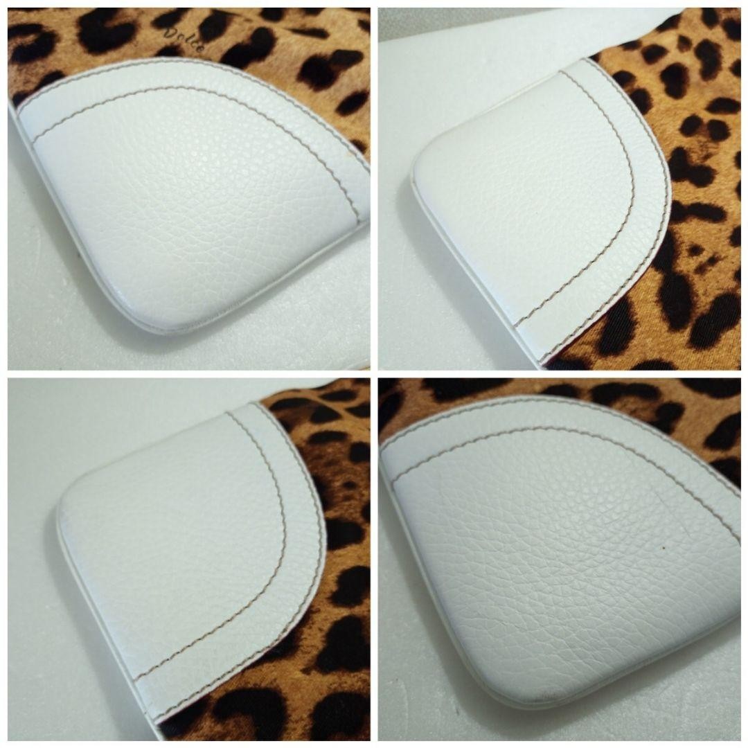 Dolce & Gabbana Hand Bag Tote Purse Leopard Nylon Leather Authentic