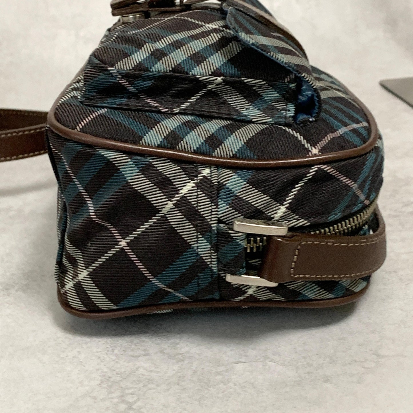 BURBERRY BLUE LABEL Shoulder Bag Nova Check Purse Canvas Brown Crossbody Auth