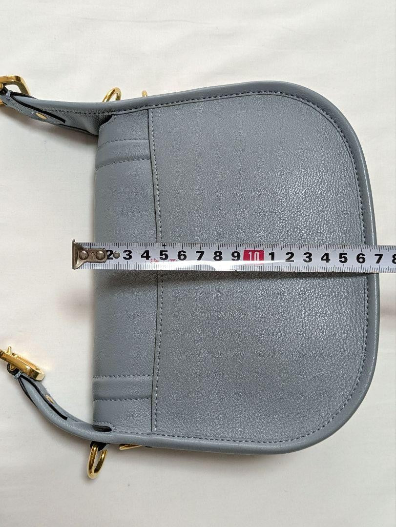 MULBERRY Shoulder Bag Purse Logo Light Blue Authentic
