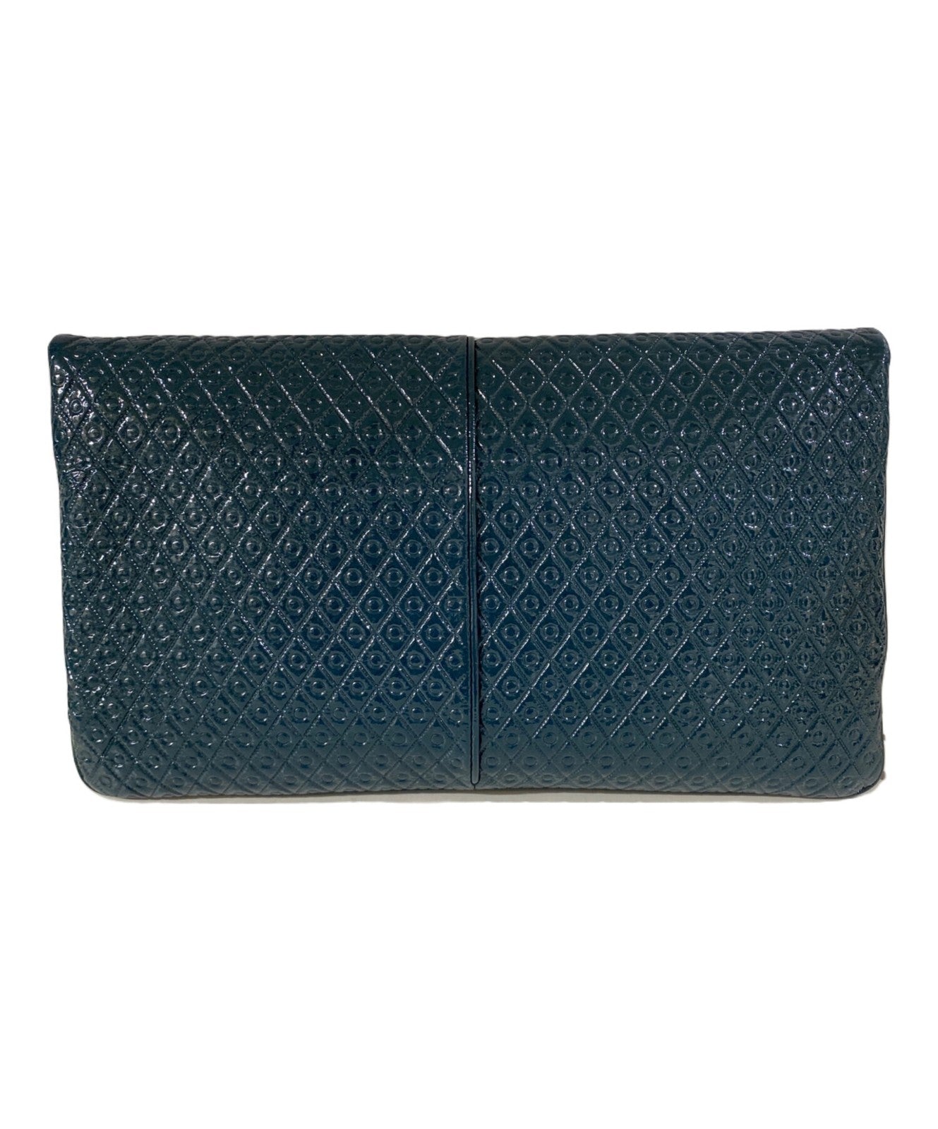 TOD'S Clutch Bag Second Bag Green Authentic