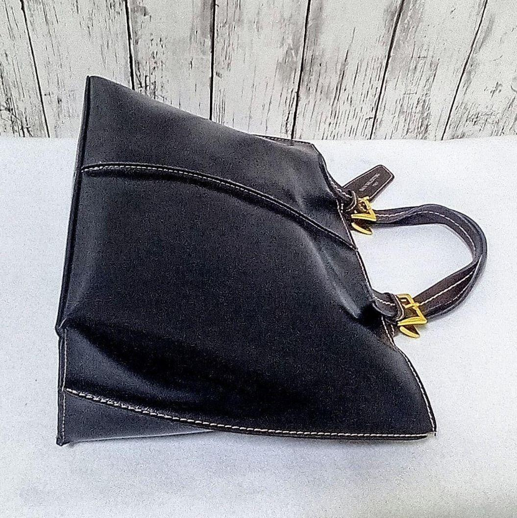 Valentino Hand Bag Tote Purse Leather Black Authentic