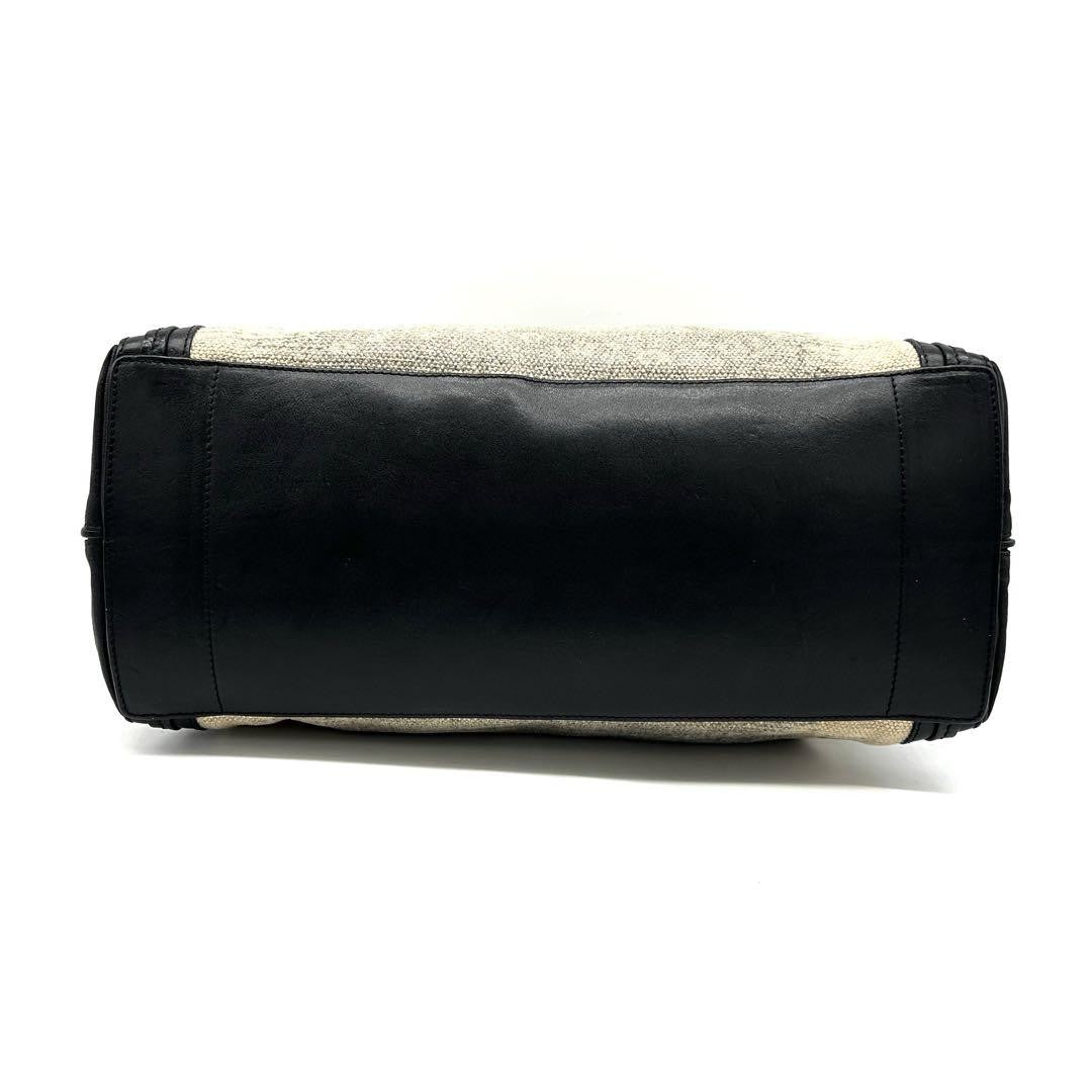 Chloe Hand Bag Tote Purse Alison Leather Black Authentic