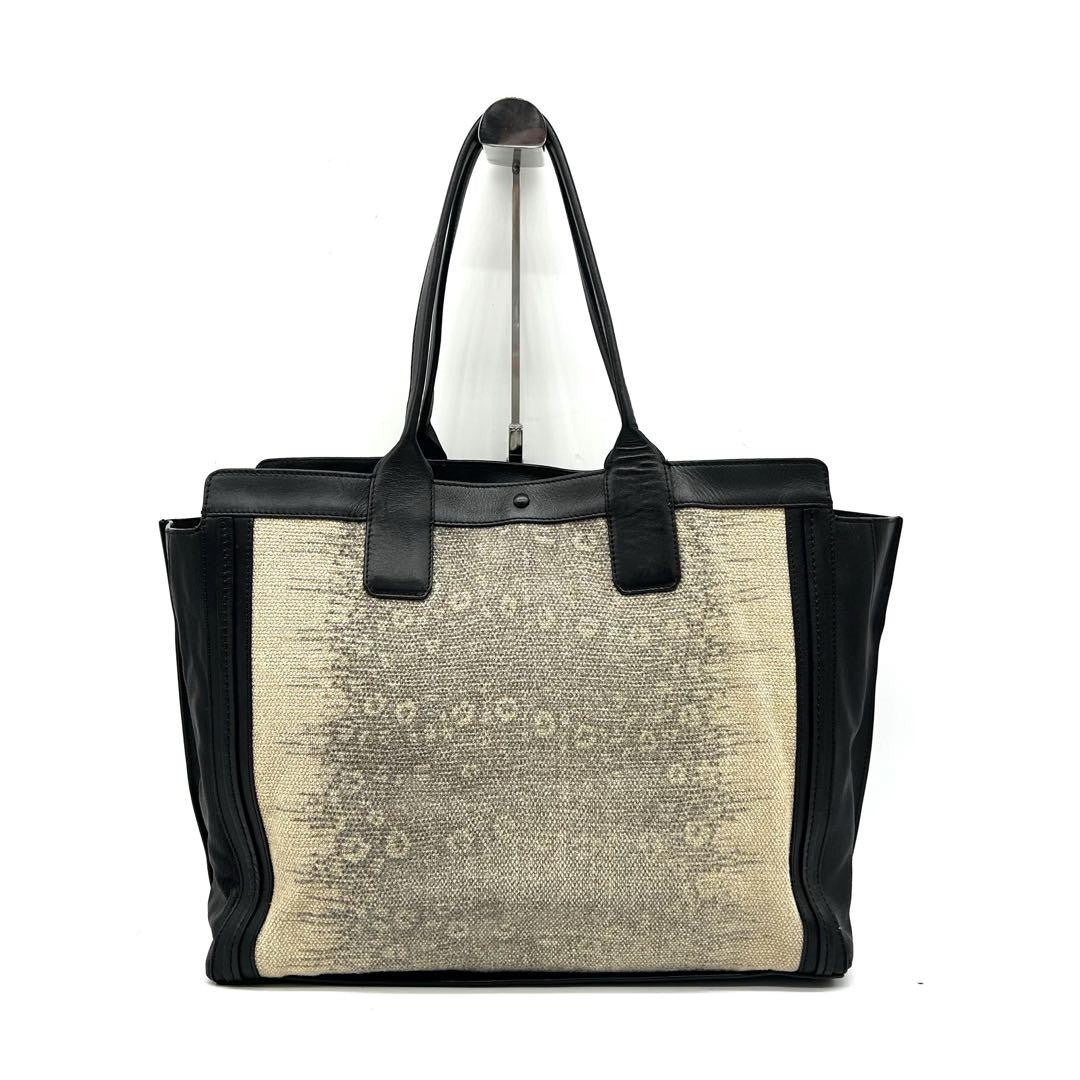 Chloe Hand Bag Tote Purse Alison Leather Black Authentic