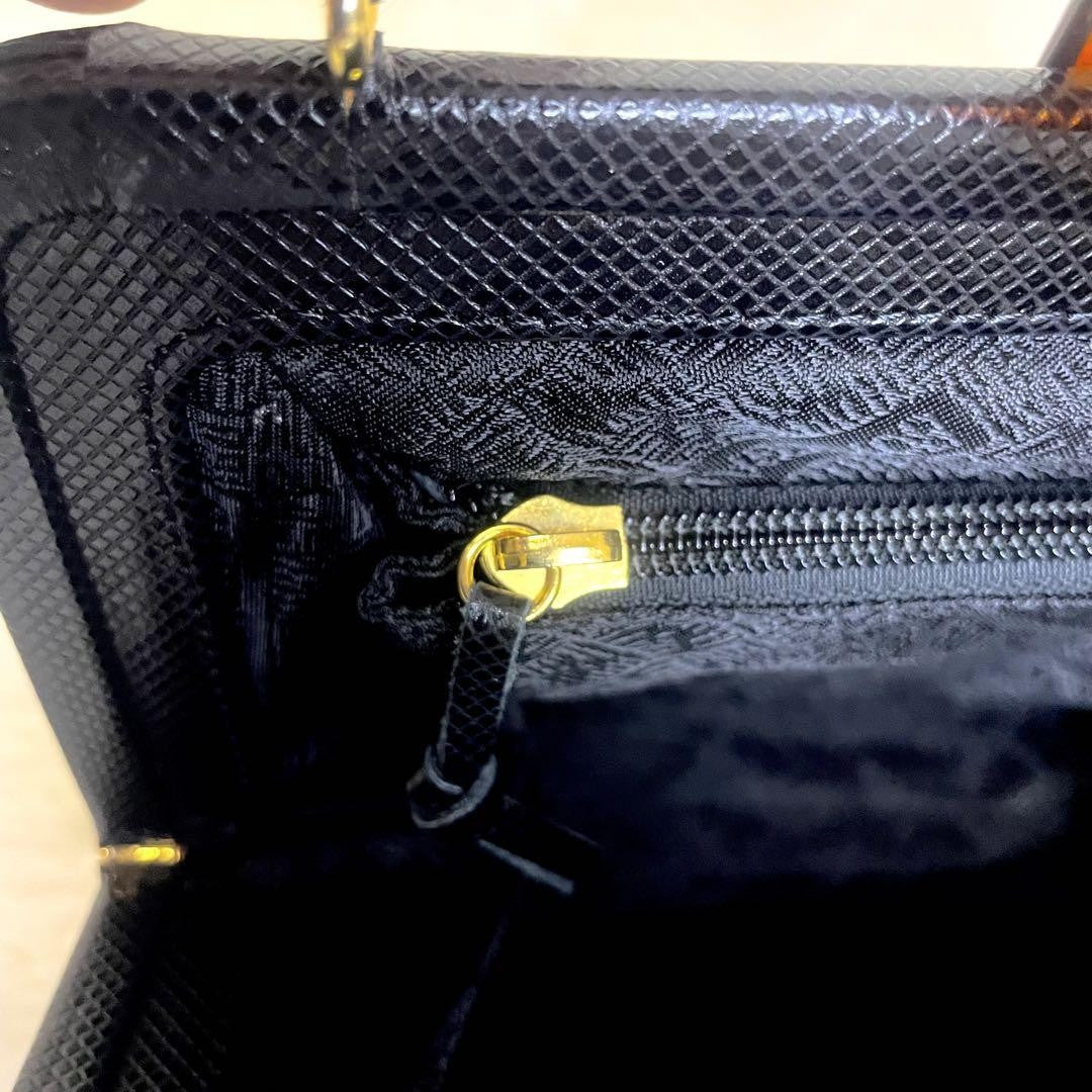 BOTTEGA VENETA Hand Bag Tote Purse 2way Leather Black Authentic