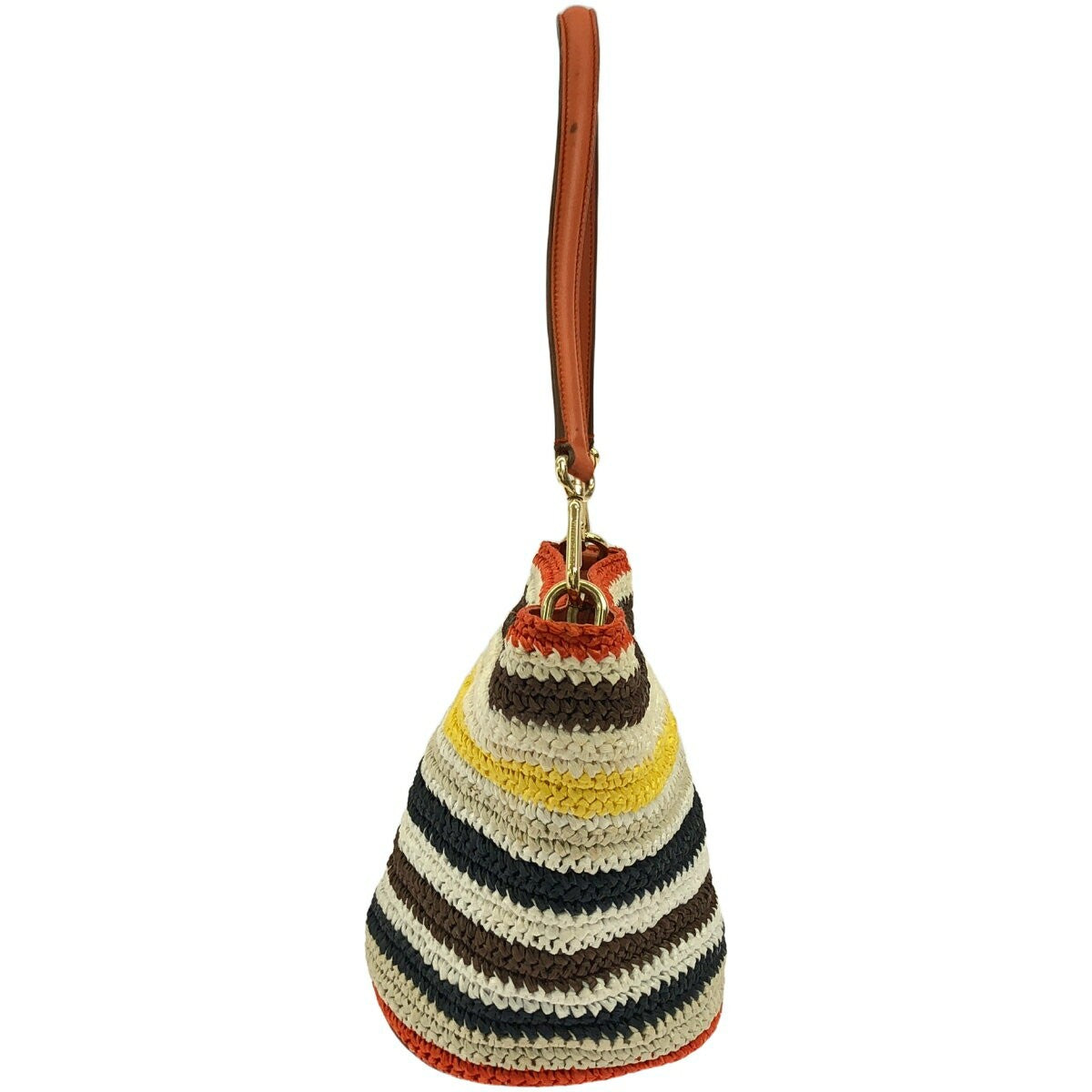 Dolce & Gabbana Shoulder Bag Purse Basket Bag Multicolor Authentic