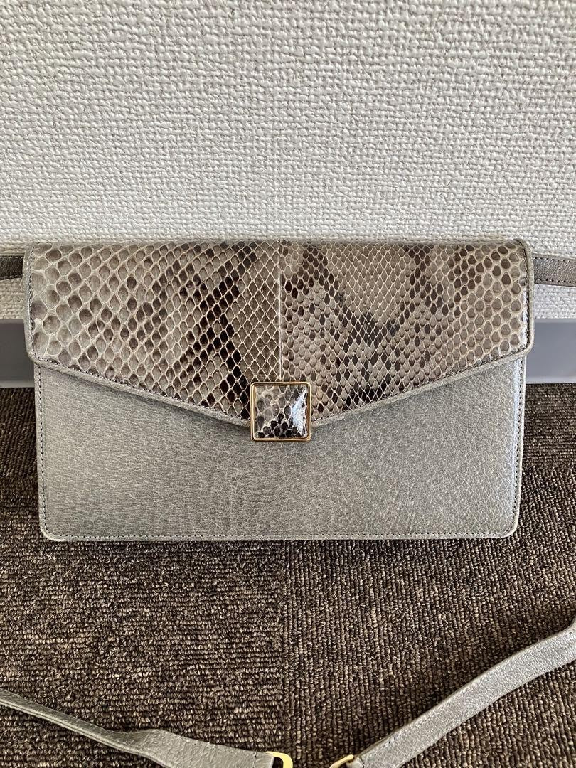 Valentino Garavani Shoulder Bag Purse Gray Authentic