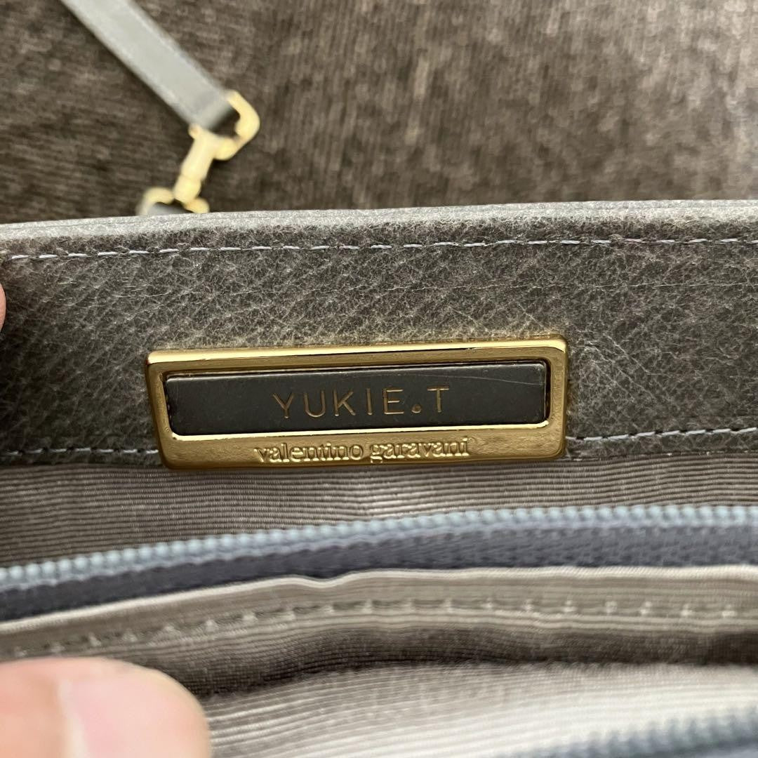 Valentino Garavani Shoulder Bag Purse Gray Authentic