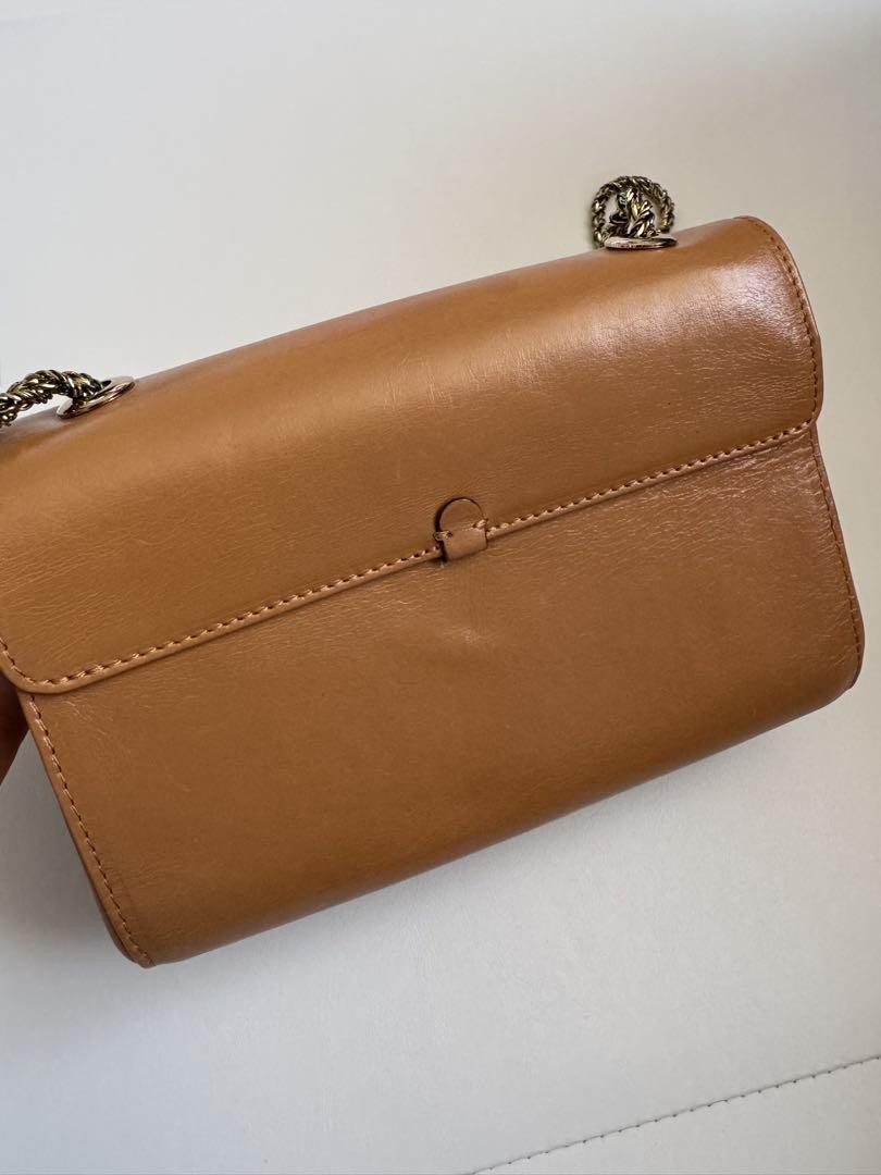 Chloe Shoulder Bag Purse Chain Leather Authentic