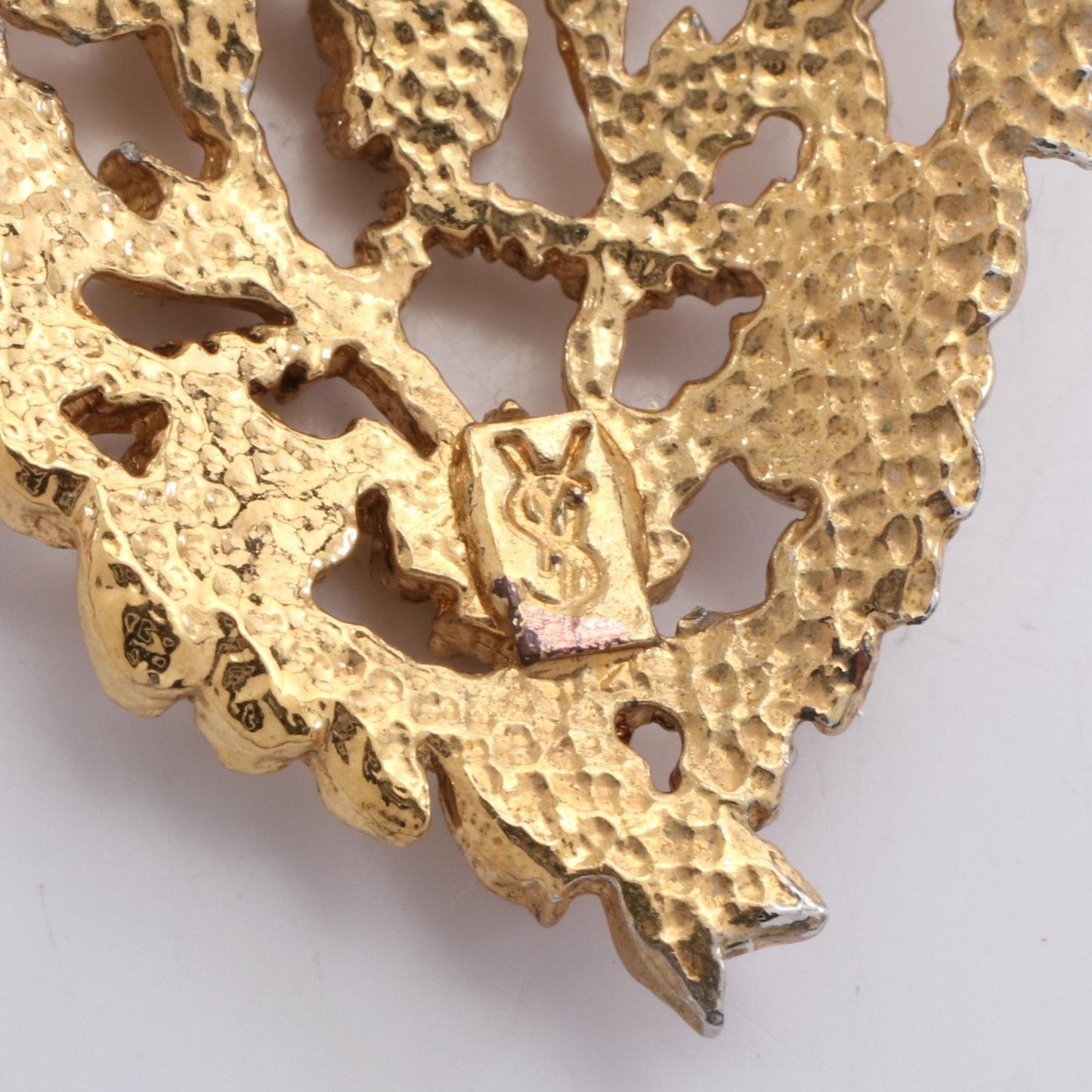 Saint Laurent Earrings YSL Cassandra GP Gold Authentic