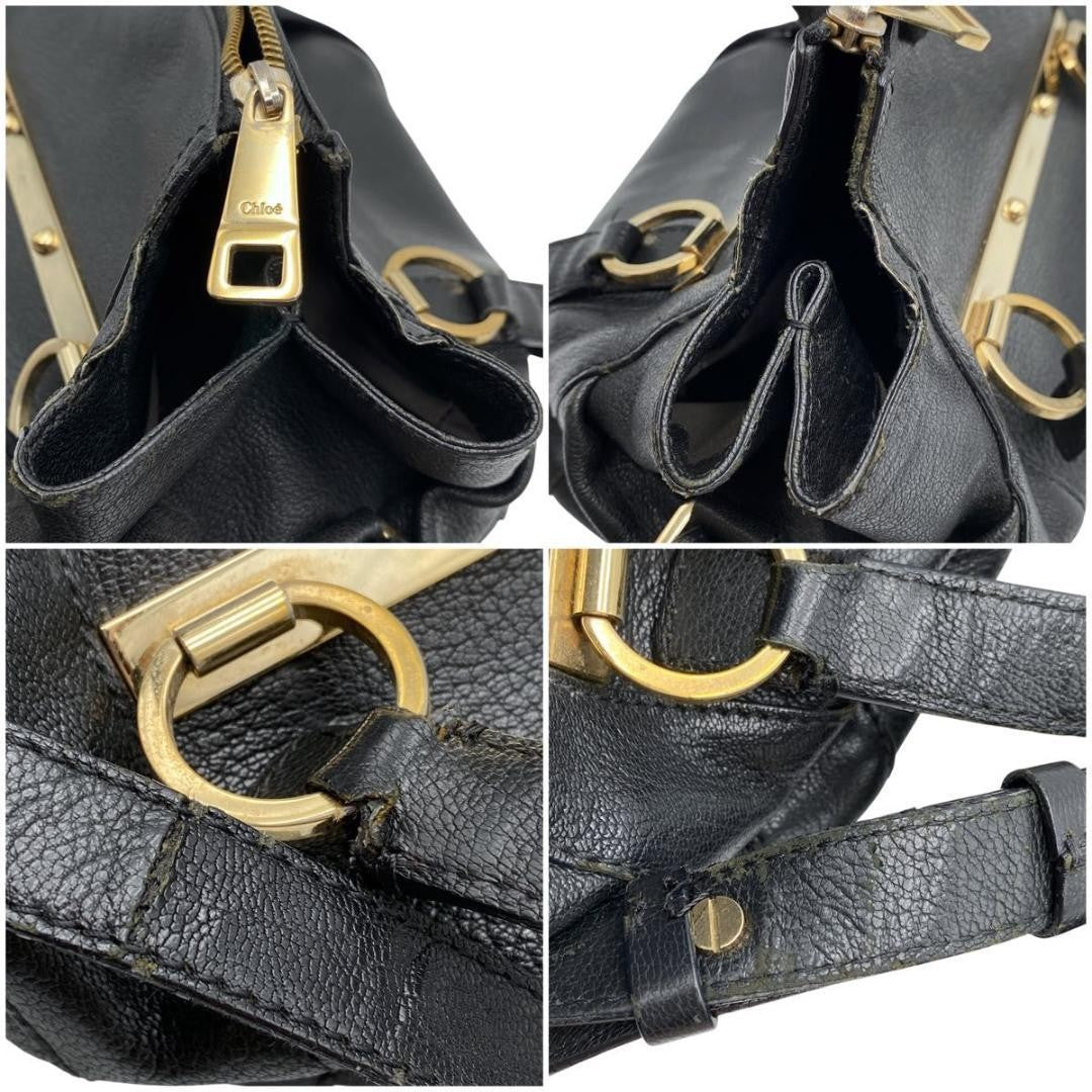 Chloe Hand Shoulder Bag Tote Purse 2way Leather Authentic