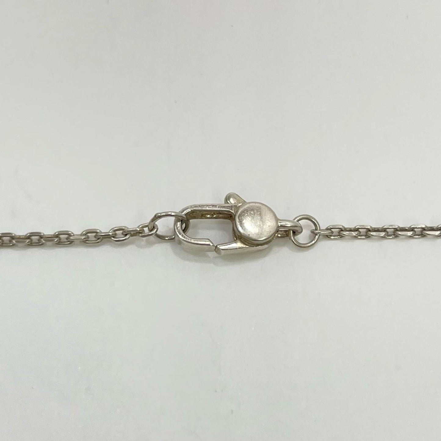 GUCCI Necklace Pendant Clover Silver AG925 Unisex Accessory Authentic