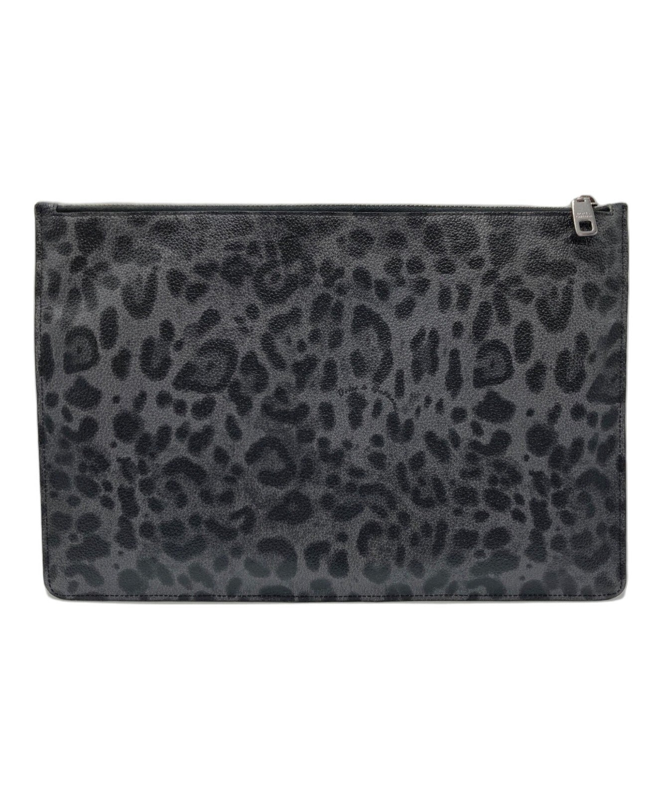 Dolce & Gabbana Clutch Bag Second Bag Leopard Black Authentic