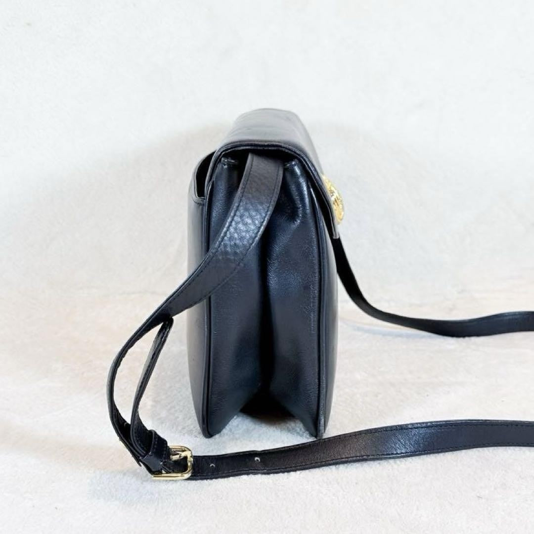 GIVENCHY Shoulder Bag Purse Leather Black Authentic
