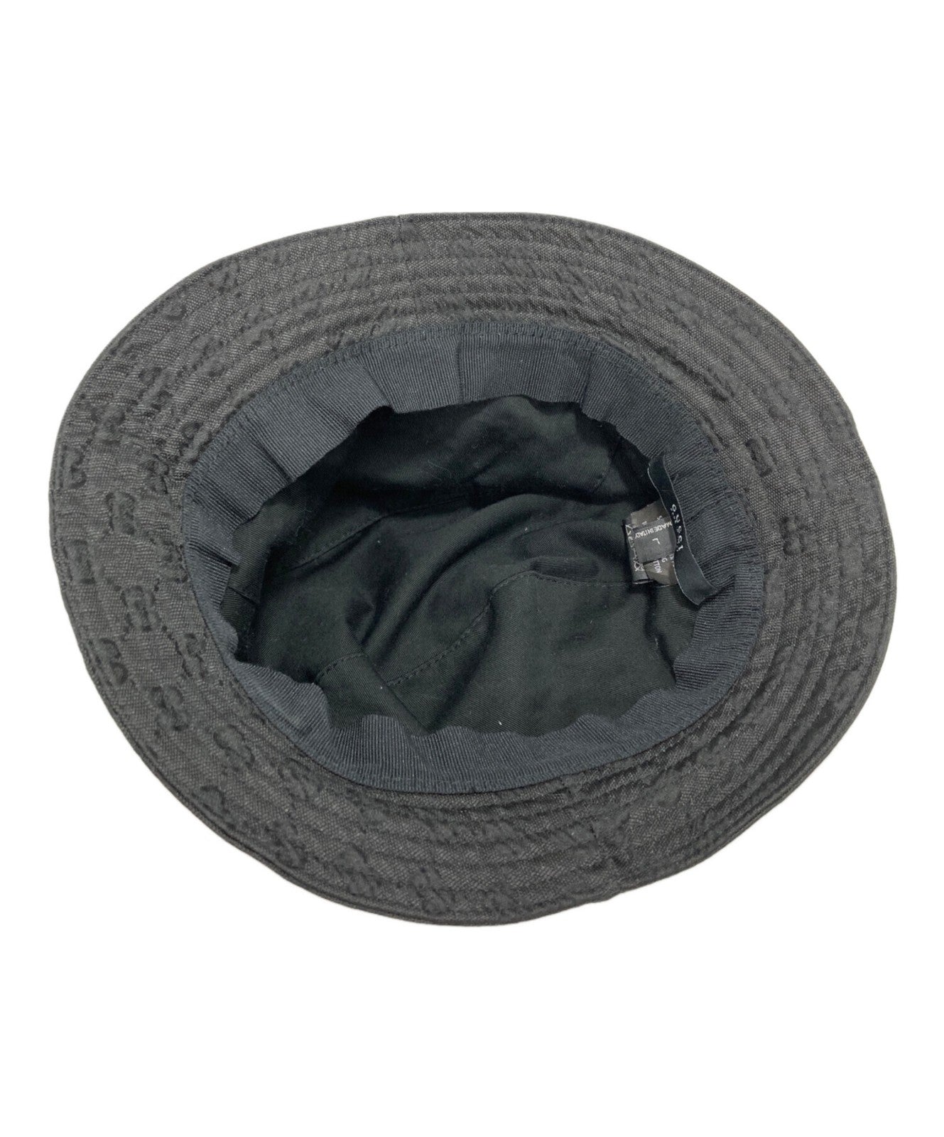Gucci Bucket Hat GG Canvas Sherry Line Black Men's Authentic