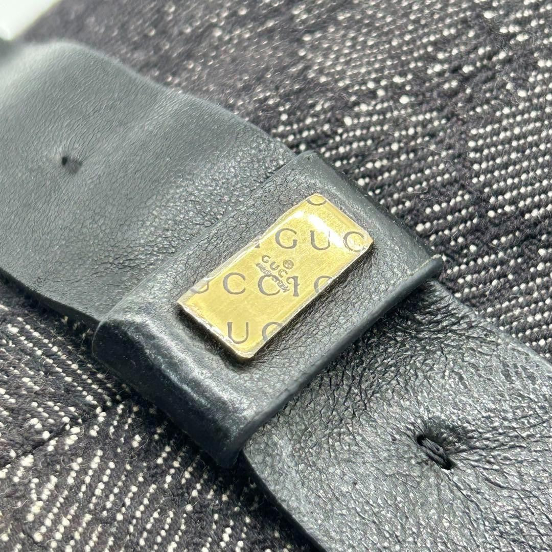 Gucci Bucket Hat GG Canvas Black Dark Gray Men's Size L Authentic