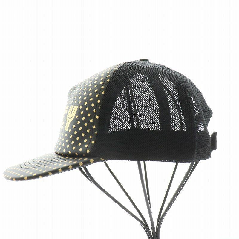 Gucci Sega Hat Cap Baseball Cap Star Black Gold Size S Men's Authentic