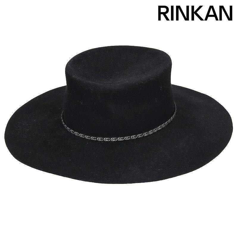 Gucci Ribbon Brim Hat GG Black Men's Authentic