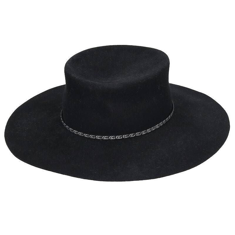 Gucci Ribbon Brim Hat GG Black Men's Authentic