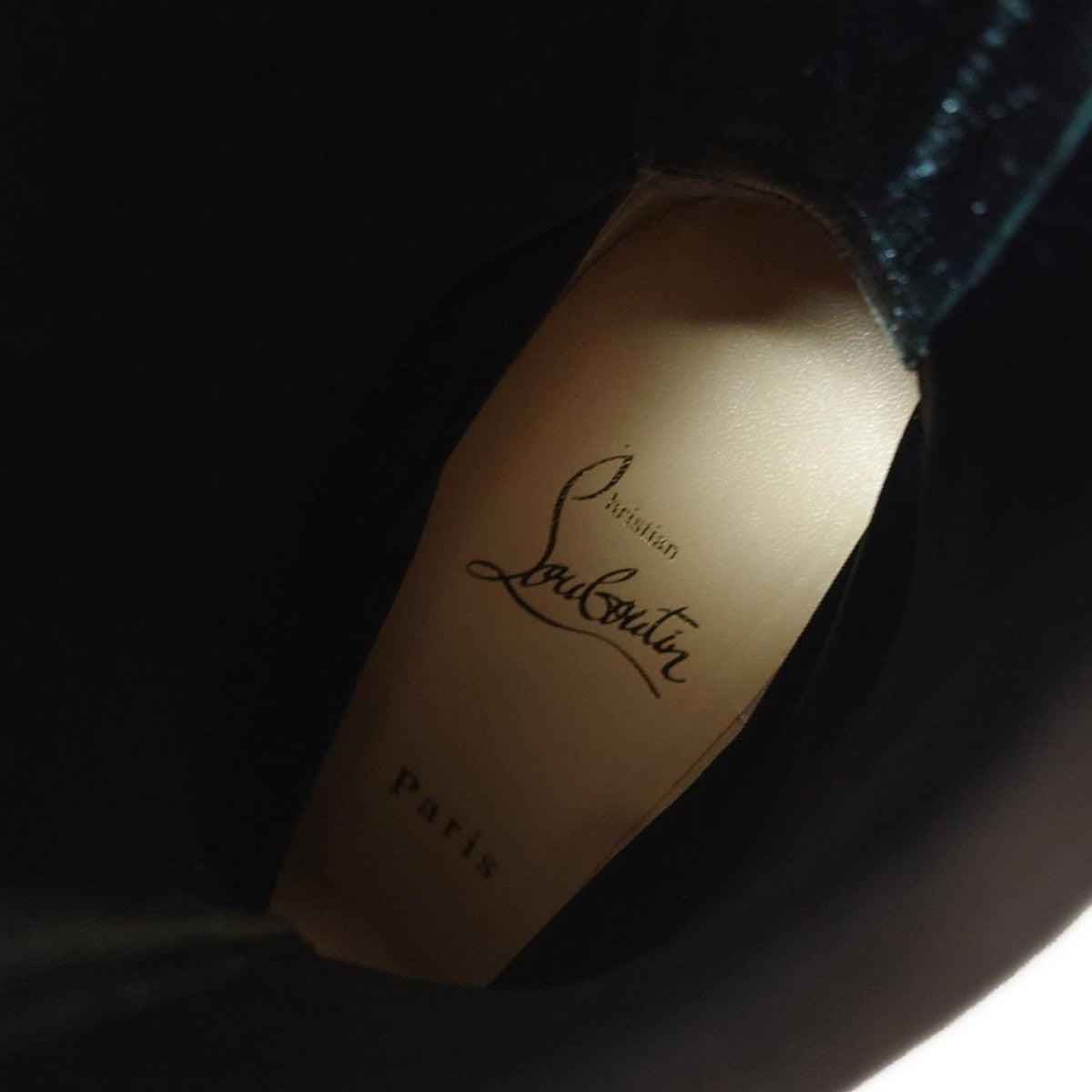 Christian Louboutin Boots Shoes EU 37.5 US 7.5 Suede Black Authentic