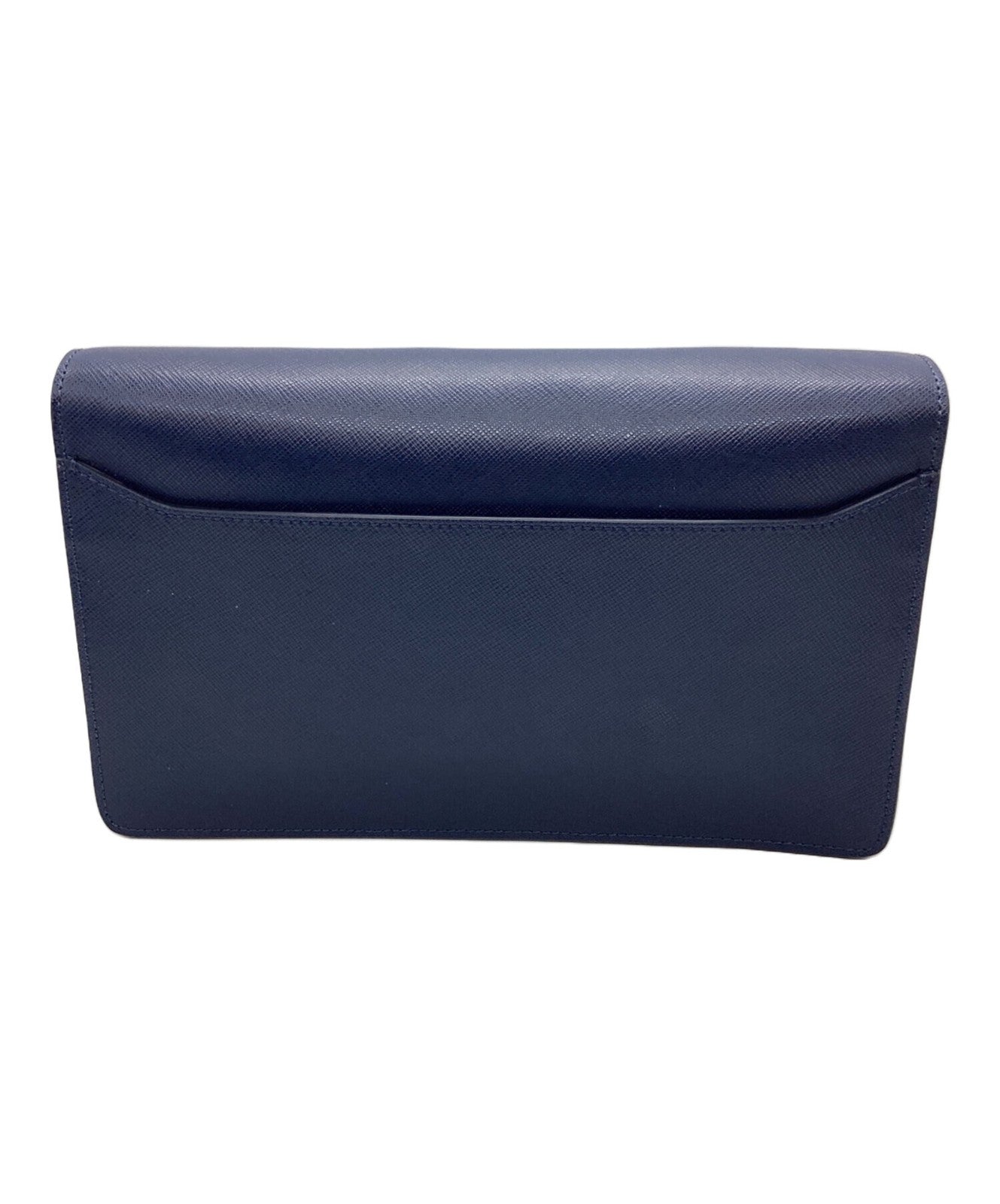 Montblanc Clutch Bag Second Bag Navy Authentic