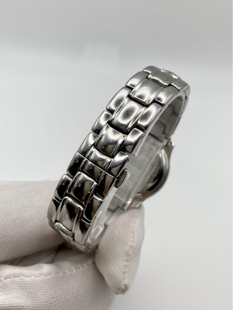 FENDI 210L Quartz Watch Wristwatch FF Logo White Silver Women's Authentic