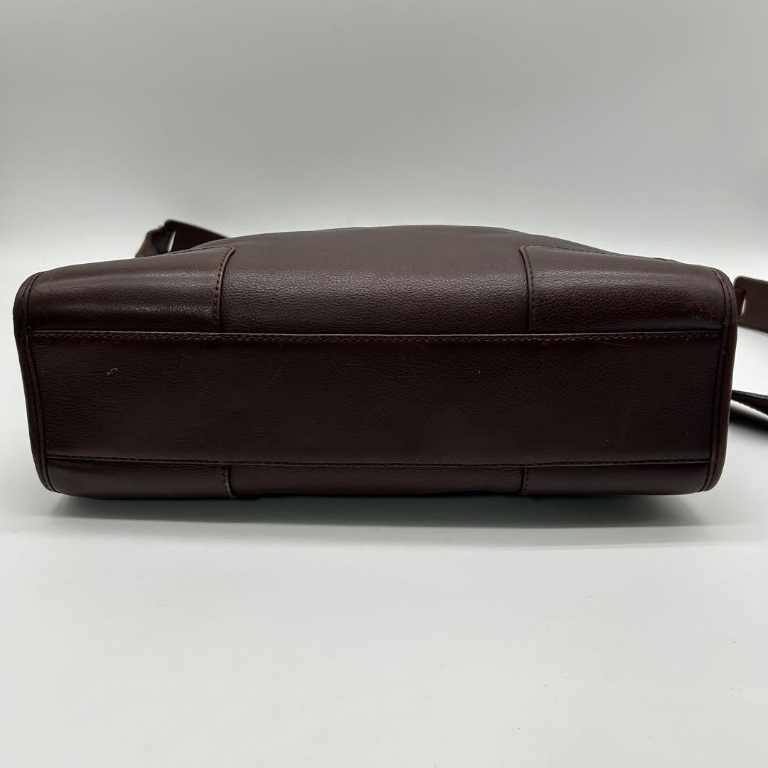 LOEWE Bag Anagram Shoulder Purse Leather Brown Authentic Vintage