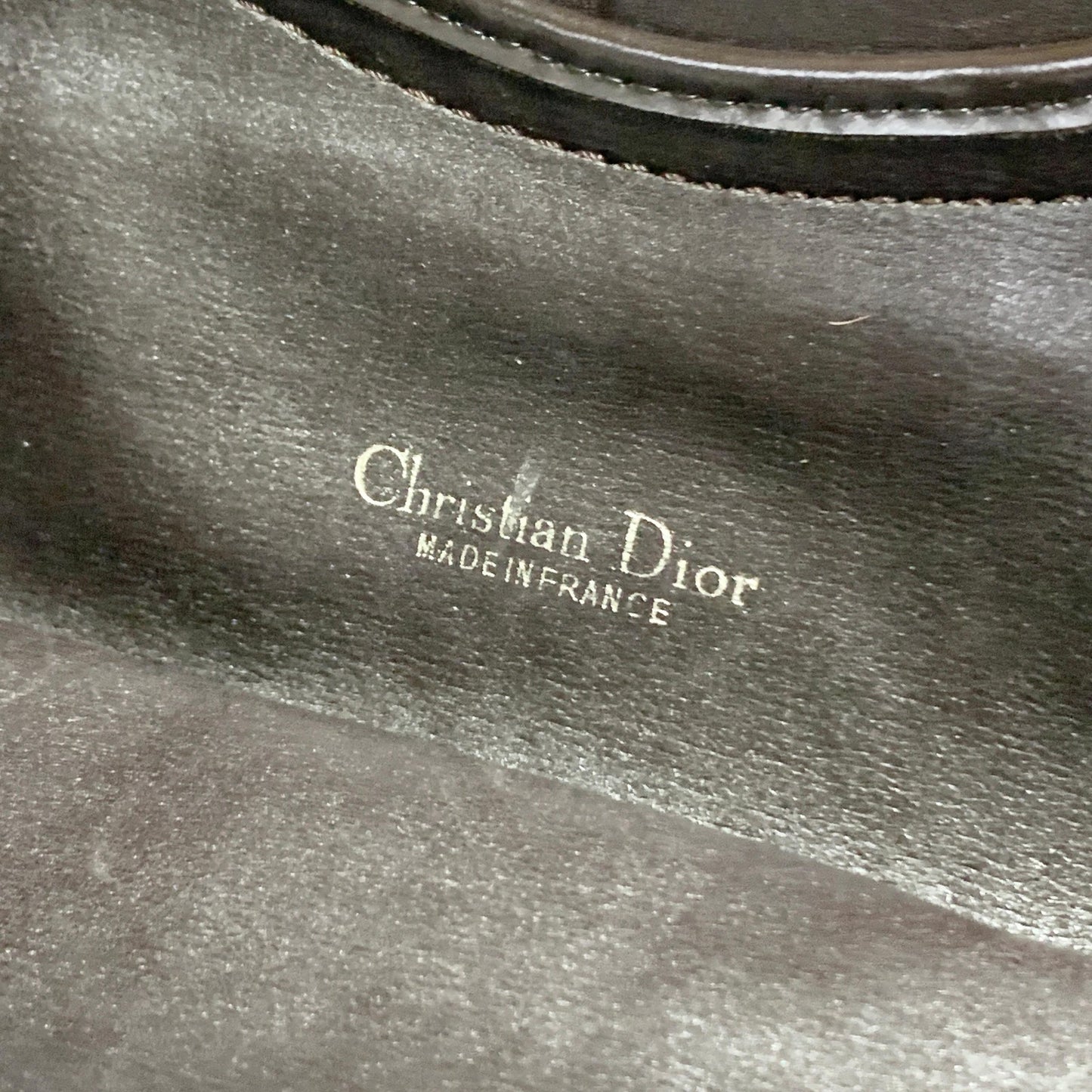 Christian Dior Trotter Clutch Bag CD Purse Handbag Canvas Brown Beige Auth Used