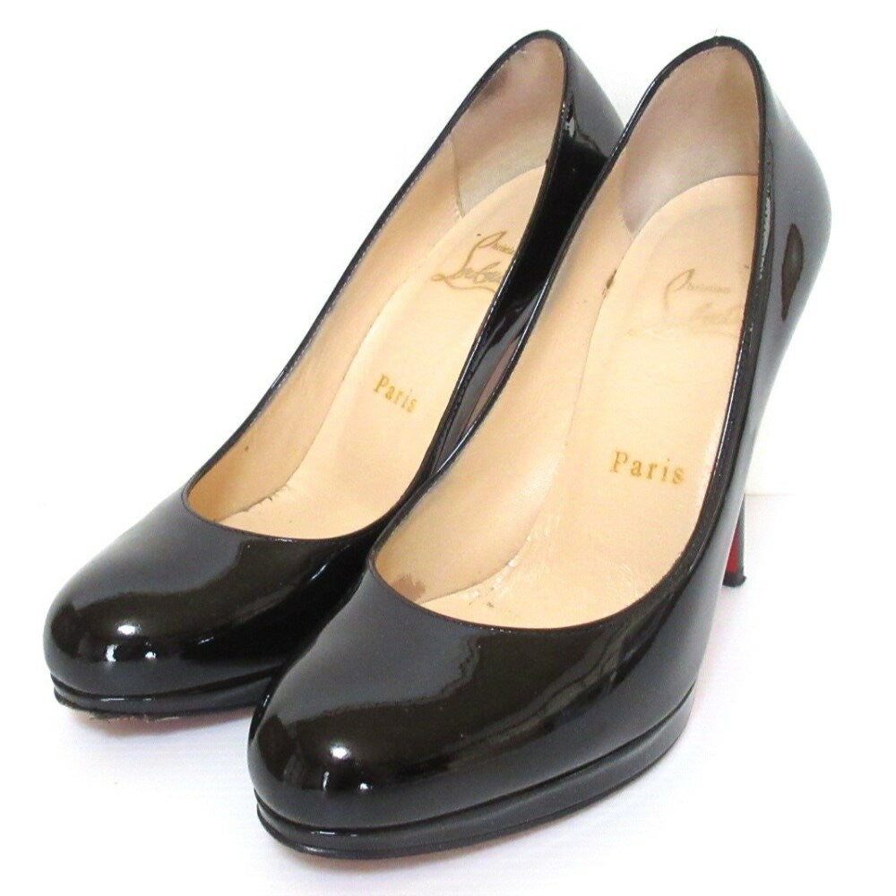 Christian Louboutin Shoes Pumps Heel EU 36 US 6 Black Authentic