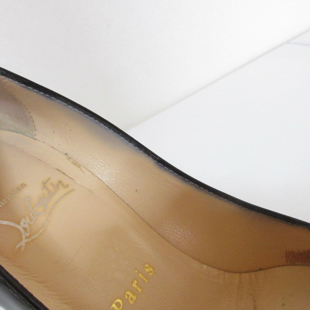 Christian Louboutin Shoes Pumps Heel EU 36 US 6 Black Authentic