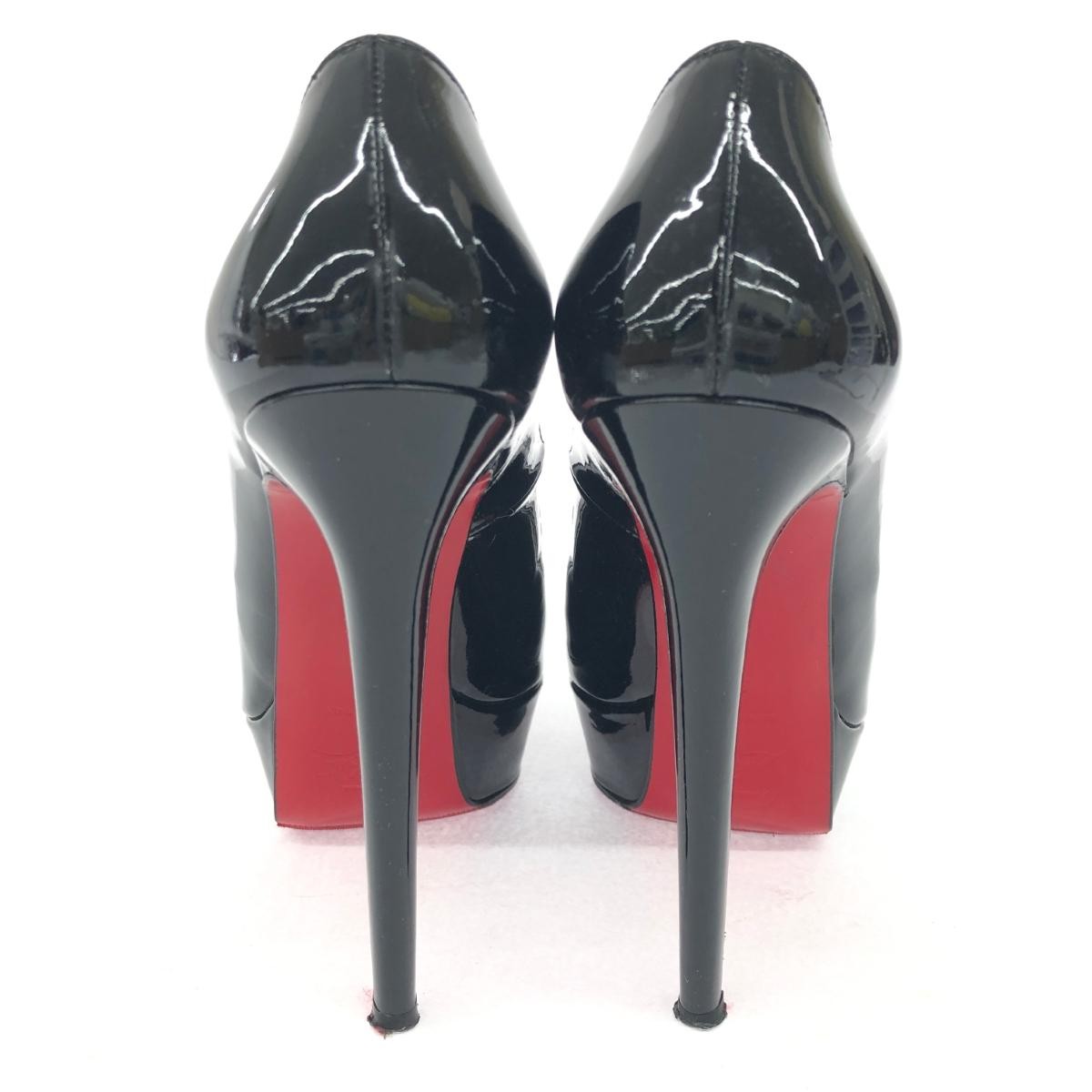 Christian Louboutin Shoes Pumps Heel EU 38 US 8 Black Authentic